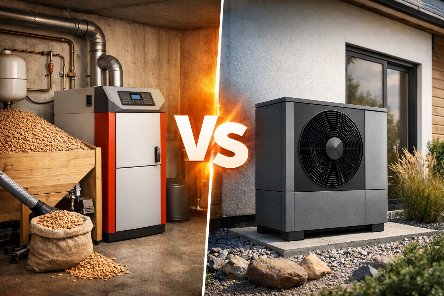 Pelletheizung oder Wärmepumpe – Was lohnt sich 2026 wirklich?