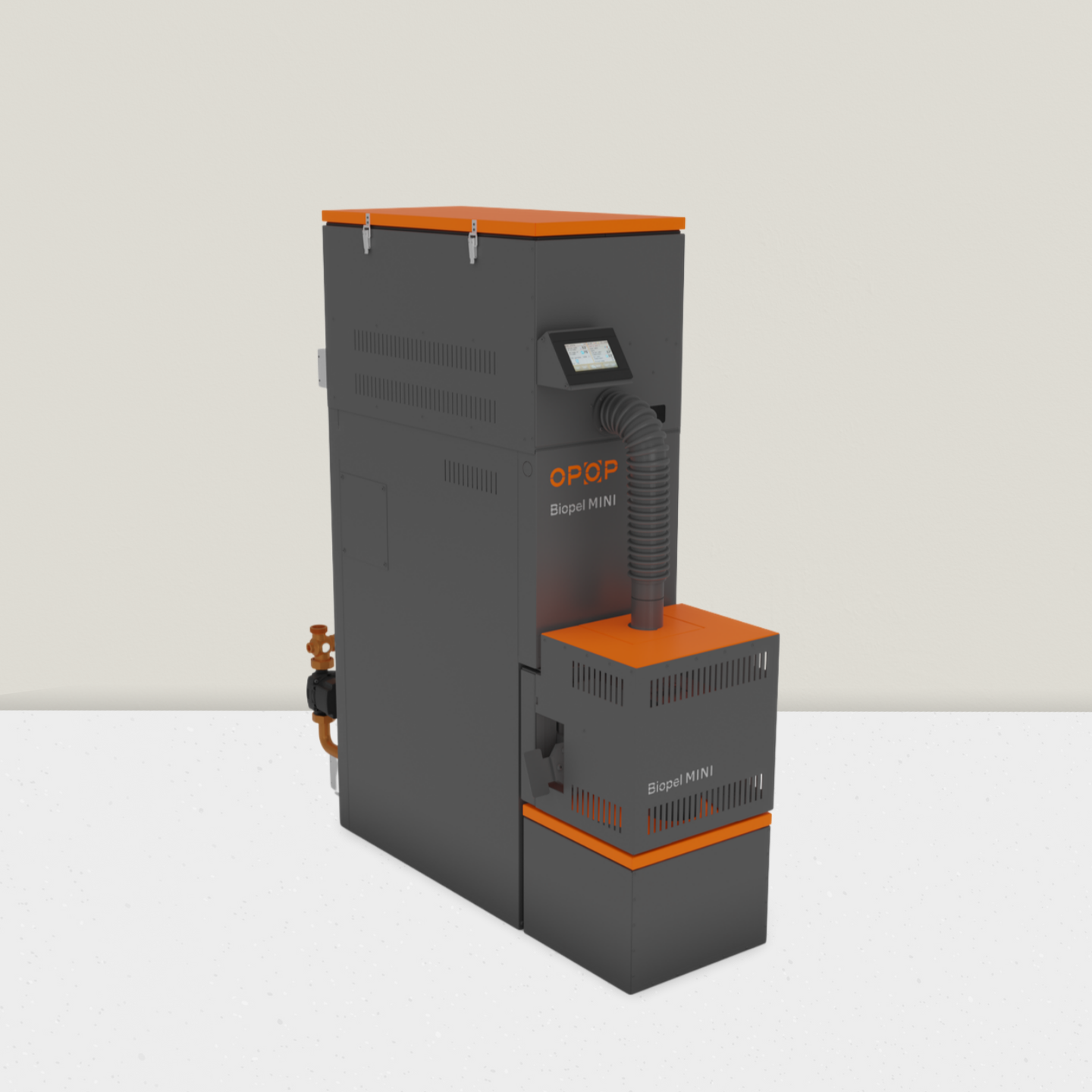 Pelletkessel Tower Biopel von der Firma OPOP aus Tschechien