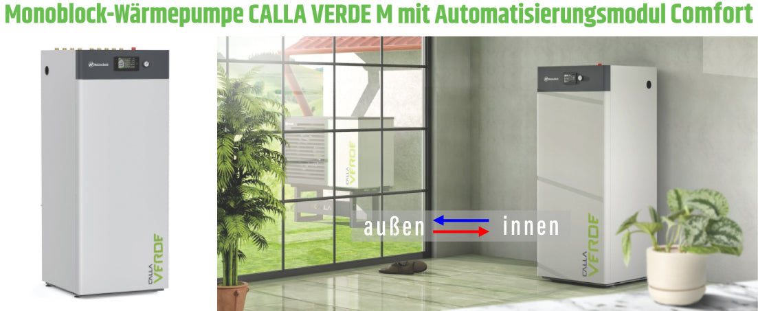 Wärmepumpe Calla Verde M 5 bis 20 kW bis 65°C. Monoblock