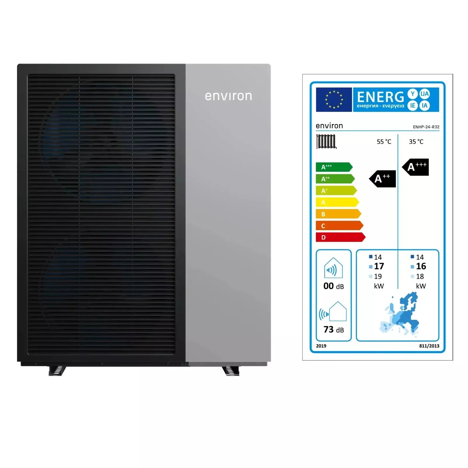 Eco Heat 6/10/14/18/24 kW Wärmepumpe R32 Monoblock