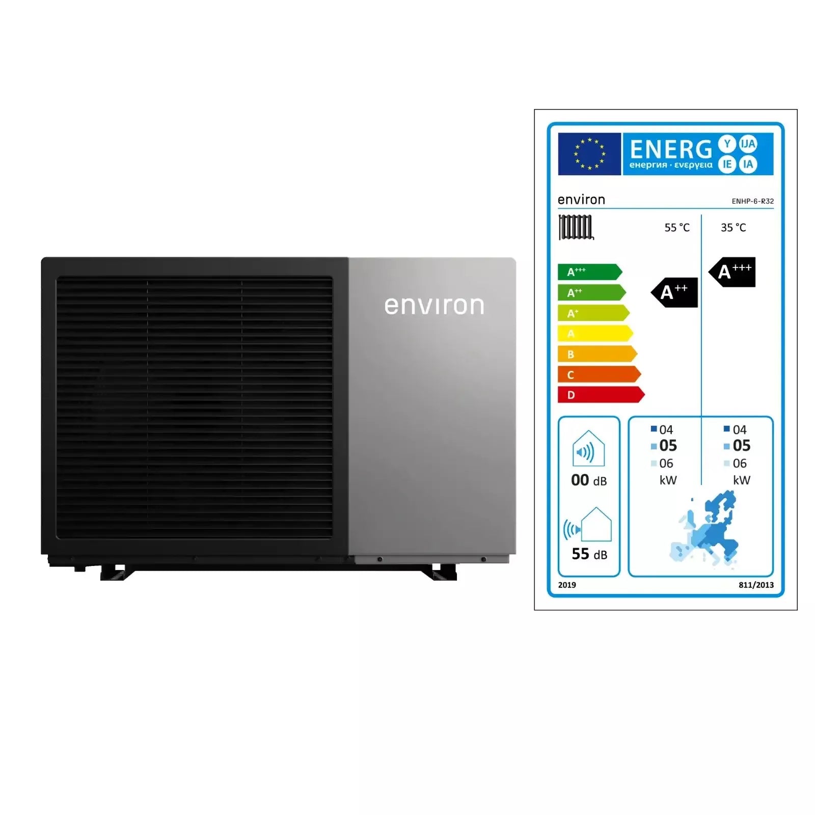 Eco Heat 6/10/14/18/24 kW Wärmepumpe R32 Monoblock