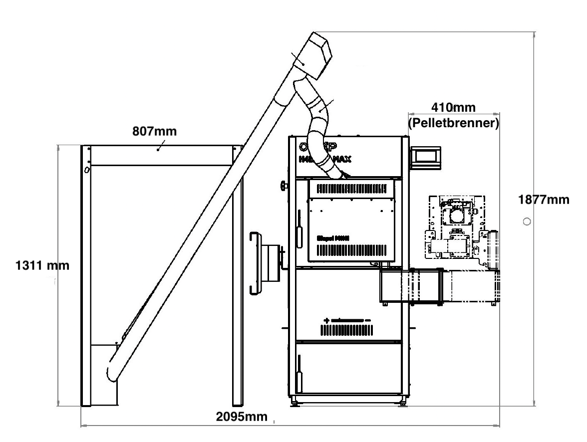 H4 Eko Kombi Pelletheizung und Holzvergaser Kombikessel 25 und 35 kW