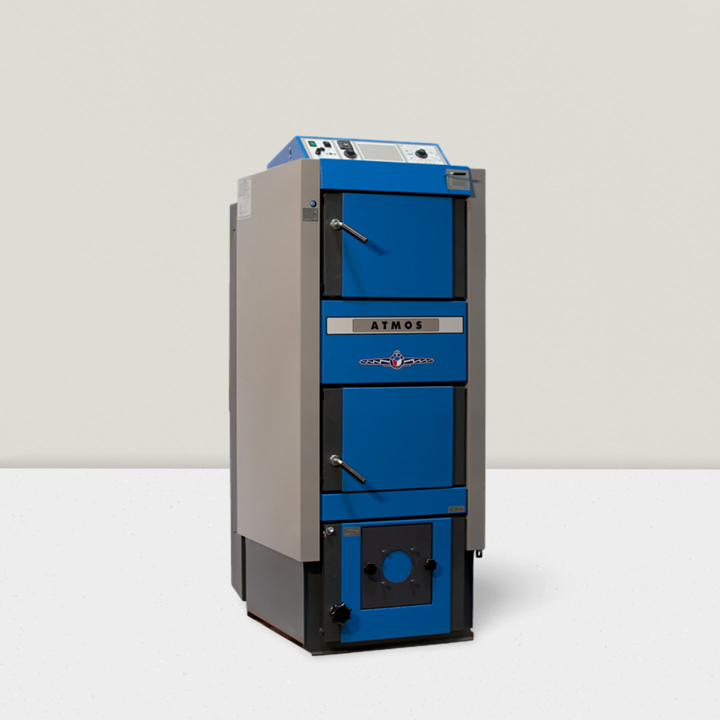 Kombikessel 19 - 30 kW GSP von ATMOS für Holz und Pellets