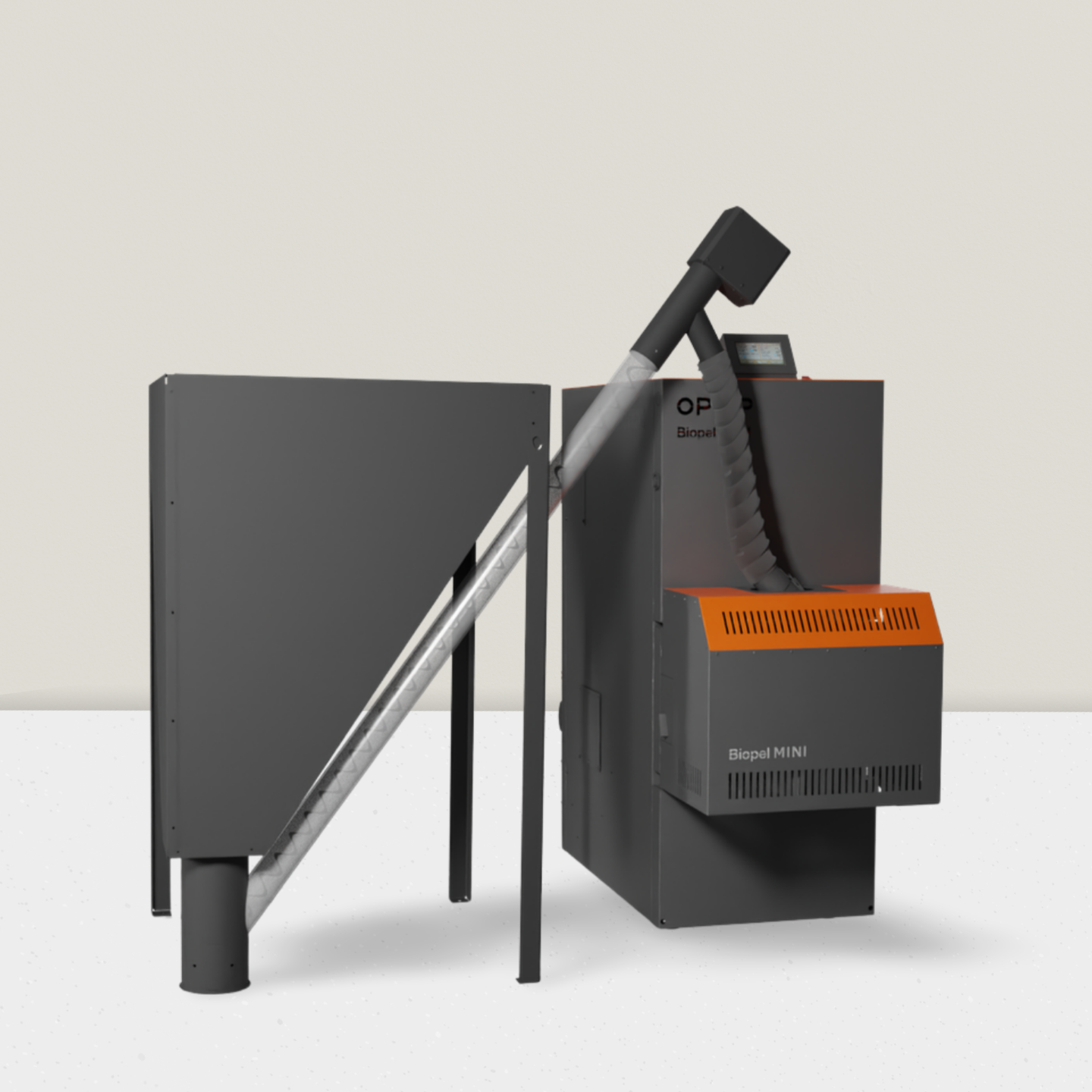 Mini Biopel Pelletheizung 11 bis 40 kW mit externem Tank