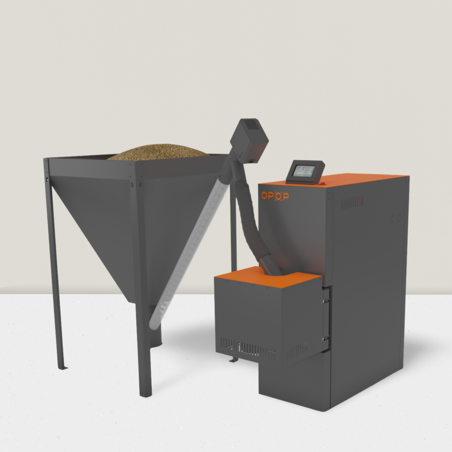 Mini Biopel Pelletheizung 11 bis 40 kW mit externem Tank